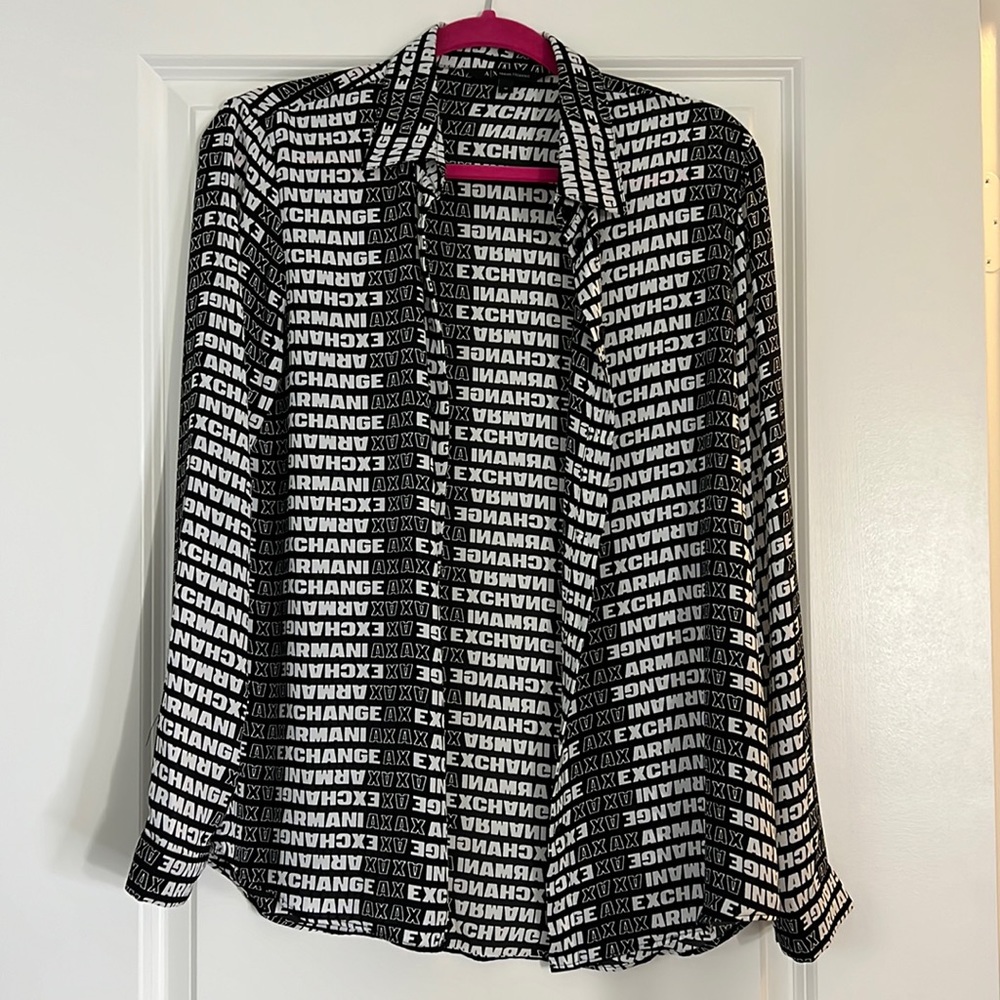 Slim long sleeve shirt! Armani Exchange!